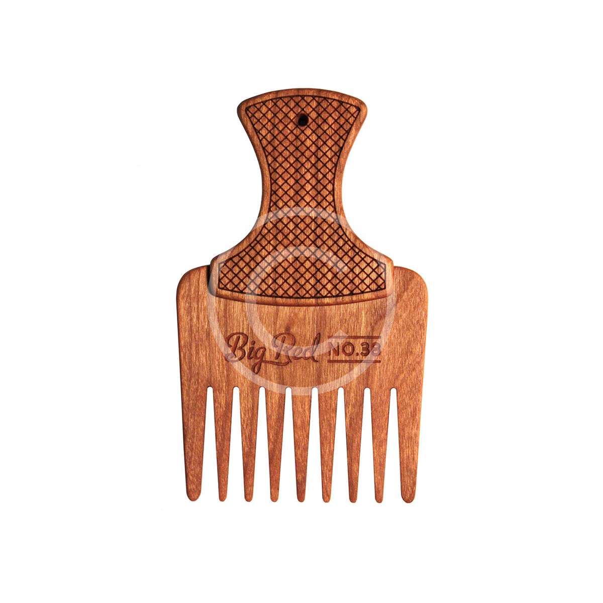 Big Red Wooden Comb (Oil Apply) FIVE STAR BARBERS